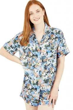 Women Yumi Meadow Print Satin Pyjamas