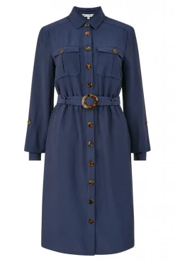 Women Yumi Military Shirtdress
