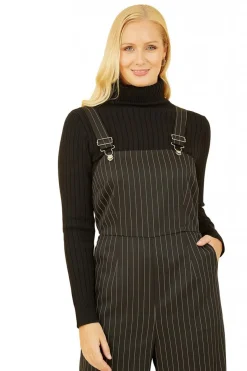 Women Yumi Pinstripe Dungaree Jumpsuit