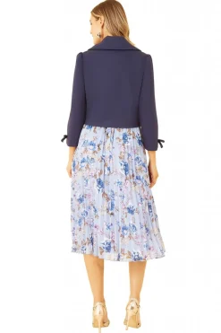 Women Yumi Ponte Cropped Retro Jacket The Bow Cuff