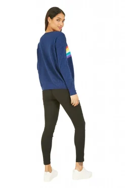 Women Yumi Rainbow Stripe Knitted Jumper