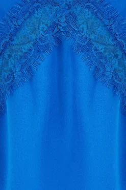 Women Yumi Satin Lace Detail Vest Top