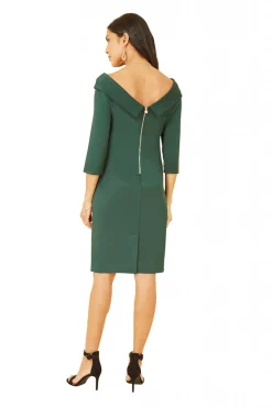 Women Yumi Scuba Fitted Wrap Dress
