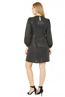 Women Yumi Sequin Long Sleeve Tunic Dress