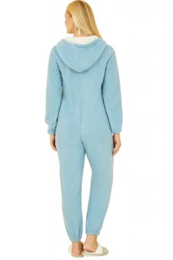 Women Yumi Teddy Bear Onesie With Pom Pom