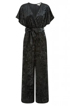 Women Yumi Velvet Kimono Sleeve Jumpsuit
